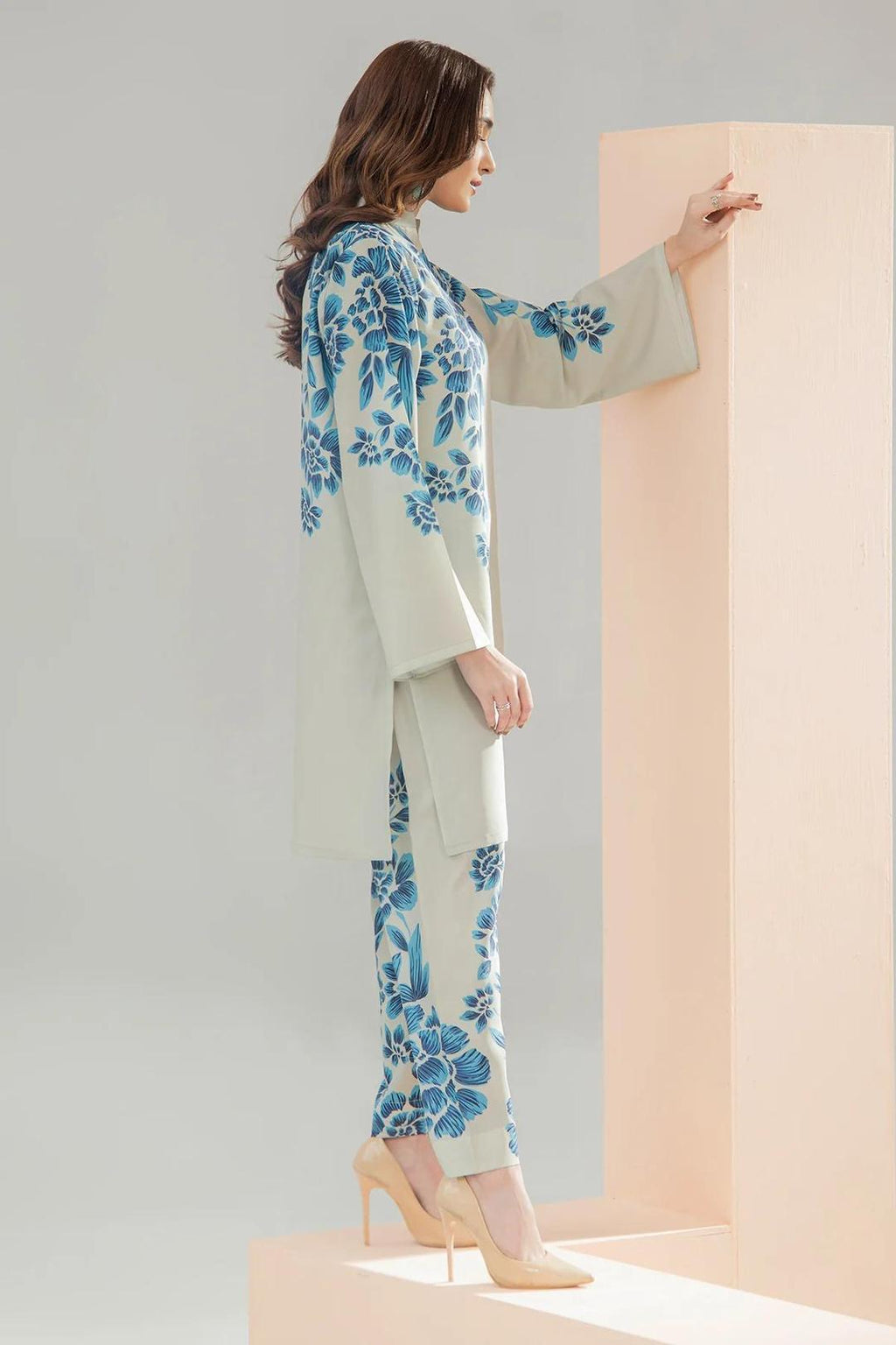 Women's Stitched Printed Shirt And Trouser Set - 2 Pcs